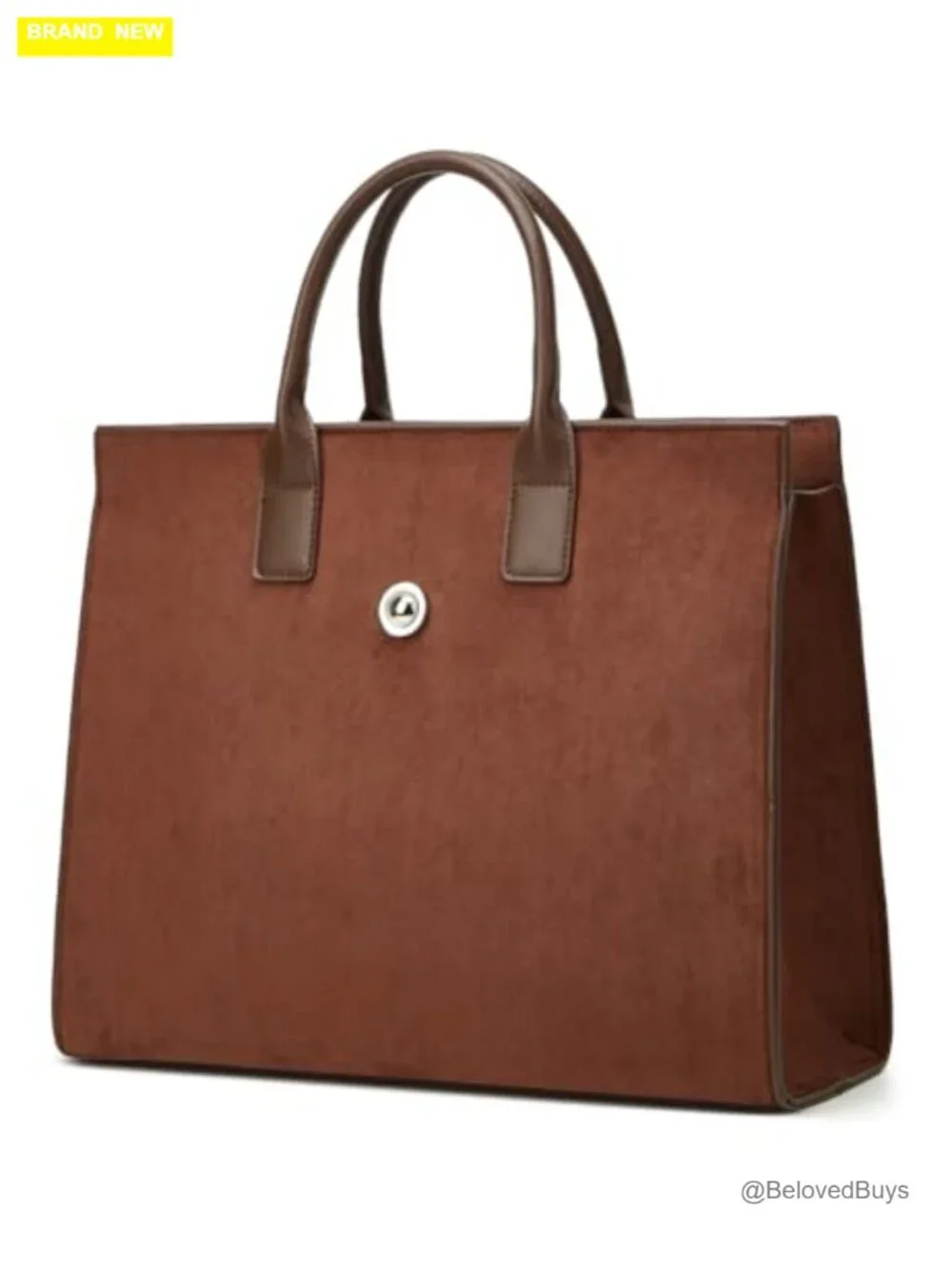 Suede Tote Handbag Shoulder Crossbody Bag Adjustable Strap Trendy